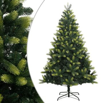 Vidaxl Umjetno božićno drvce na šarke s postoljem, 150 cm
