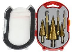 MAR-POL Set 6x HSS konusnih svrdla 4-30mm + svrdla