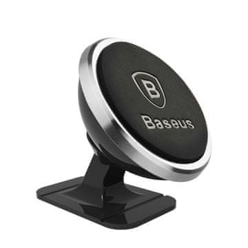 BASEUS 360 magnetski držač mobitela za auto, srebro