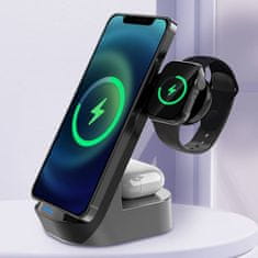 Kaku KSC-778 bežični punjač za telefon / Apple Watch / Airpods 15W, crno