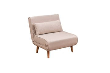Atelier Del Sofa Fotelja na razvlačenje, Krem, Folde Single - Cream