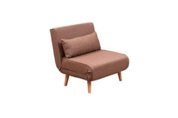 Atelier Del Sofa Fotelja na razvlačenje, Smeđa, Folde Single - Brown