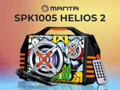 Manta SPK1005 HELIOS 2 prijenosni KARAOKE zvučnik, Bluetooth, daljinski + remen