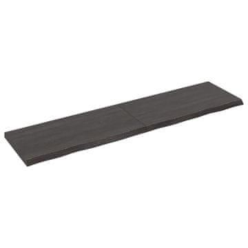 Vidaxl Kupaonska radna ploča tamnosmeđa 160x40x(2-4) cm tretirano drvo