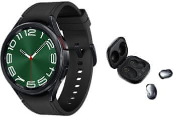 Samsung SM-R960 Galaxy Watch6 Klasični pametni sat 47 mm BT crni + Buds Live Mystic crni