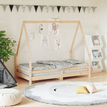 Vidaxl Okvir za dječji krevet 80x160 cm borovina