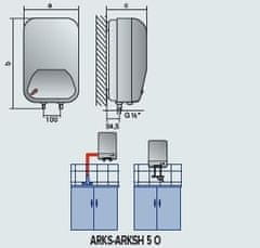 Andris 5 O EU električna grijalica vode - bojler (3100525)
