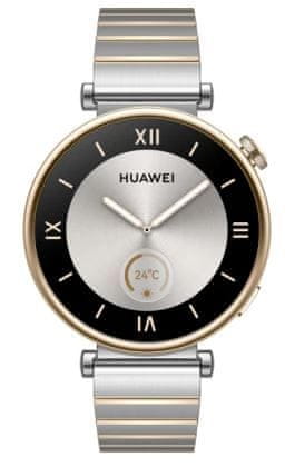 Huawei Watch GT 4 pametni sat, 41mm, srebrno-zlatni, Aurora-B19T (55020BHY)
