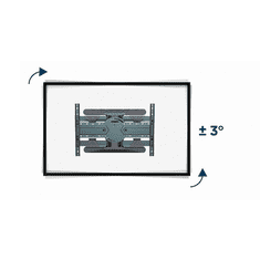 Gembird Nosač za LCD TV WM-80STR-01 40"-80"