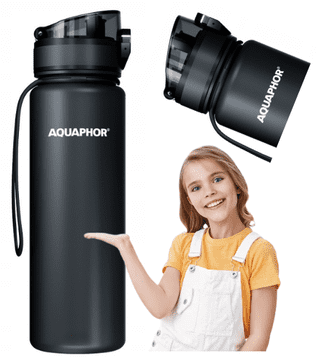 Aquaphor boca za filtriranje vode 0,5l crna + 1 filter