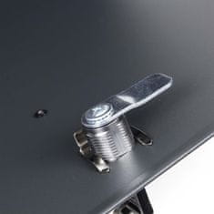 Wiltec Poštanski sandučić s antracit + inox soft inox meko zatvaranje V58