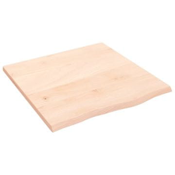 Vidaxl Stolna ploča 60 x 60 x 2 cm od netretirane masivne hrastovine