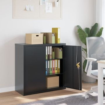 Vidaxl Ormar za spise antracit boje 90x40x90 cm čelik