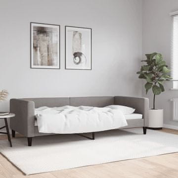 Vidaxl Sofa na razvlačenje, taupe, 90x200 cm, presvlaka od tkanine
