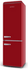 Storio retro kombinirani hladnjak, 216 l, 84 l, crvena