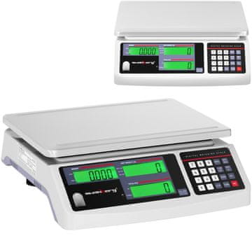 BE Komercijalna vaga za trgovine s LCD zaslonom 30,5 x 22 cm 30 kg / 1 g
