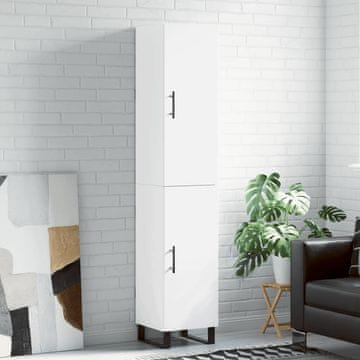 Vidaxl Visoki ormarić bijeli 34,5x34x180 cm materijal na bazi drveta