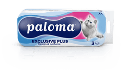 Paloma Exclusive toaletni papir, tisak, 10 komada