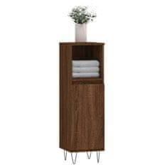 Vidaxl Kupaonski ormarić boja hrasta 30x30x100 cm konstruirano drvo