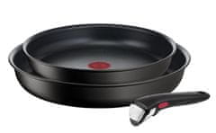 Tefal Ingenio Eco Resis set tava, 3 komada, 24/28 cm + 1 ručka koja se može skinuti (L3979102)