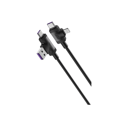 XO Kabel NB237 4u1 USB + USB-C - Lightning + USB-C 1m