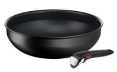 Tefal Ingenio Eco Resist set tava za wok, 2 komada, 26 cm + 1 uklonjiva ručka (L3979302)