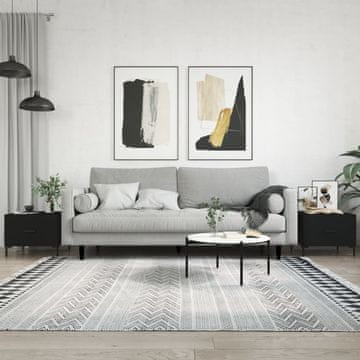 Vidaxl Klub stolići, set od 2, crni, 50x50x40 cm