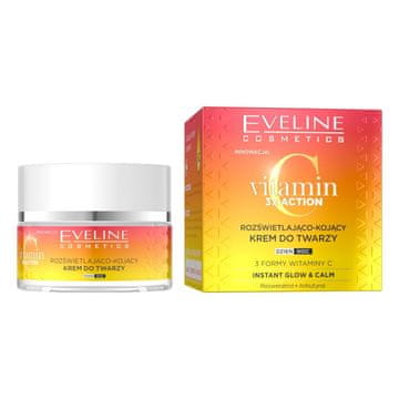 Eveline Vitamin C 3xAction posvjetljujuća i umirujuća krema za lice za dan i noć 50 ml