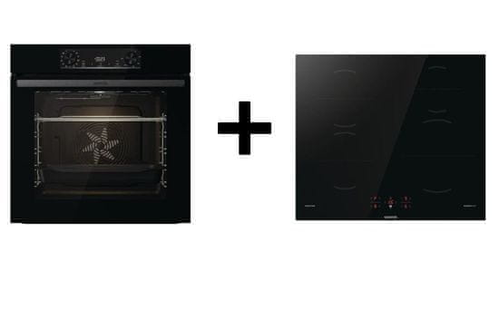 Gorenje BlackInduction komplet pećnice i ploče za kuhanje