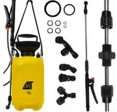 Malatec Ručna prskalica pod pritiskom 5L teleskopska štrcaljka + 4 mlaznice
