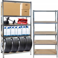 Malatec Metalni stalak 75 × 30 × 150 cm bez vijaka - 175kg po polici