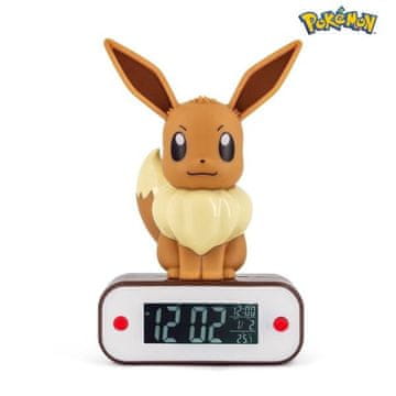 Teknofun Pokémon EEVEE - Budilica s temom Pokémon Eeveeja i LED svjetlom.
