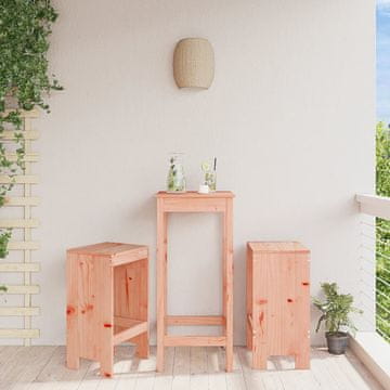 Vidaxl Barske stolice, set od 2, 40x36x75 cm, masivno drvo duglazije