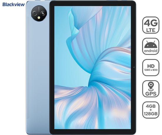 Blackview Tablet računalo TAB 80, 25,65 cm (10,1), 4G LTE, 4GB/128GB, plavo + poklopac