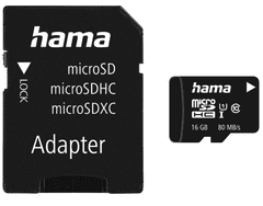 Hama Micro SDHC kartica, 16 GB, s adapterom (00124138)