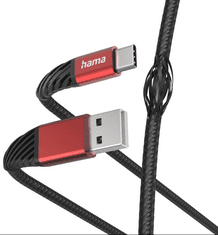 Hama USB-A - Lightning kabel za iPhone, 1,5 m, crno-crveni (00187217)