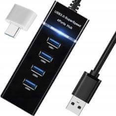 Izoksis 4 vrata USB 3.0 Distributer Cloworking Station Divide + Adapter