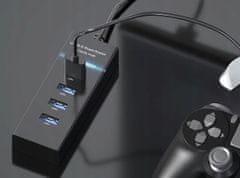 Izoksis 4 vrata USB 3.0 Distributer Cloworking Station Divide + Adapter