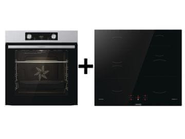 Gorenje Jump Indukcijski set BO6737E02X pećnica + GI640BSC ploča