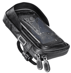 Hama torbica za telefon za bicikl, okretna, univerzalna, vodootporna, crna (00201506)