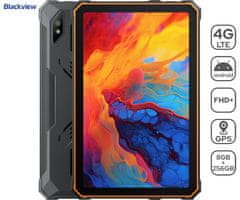 Blackview Tablet Tab Active 8 Pro, 4G LTE, 8GB/256GB, crno-narančasti