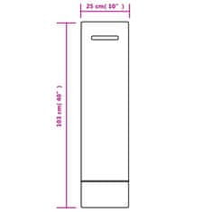 Vidaxl Vreće za zaštitu od poplave, 25 kom, tamnozelene, 103 x 25 cm HDPE