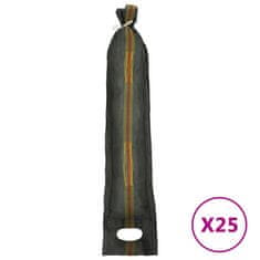 Vidaxl Vreće za zaštitu od poplave, 25 kom, tamnozelene, 103 x 25 cm HDPE
