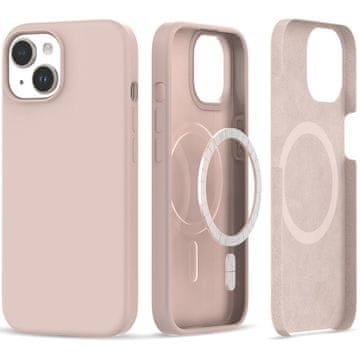 Tech-protect Silicone MagSafe maska za iPhone 15 Plus, ružičasta