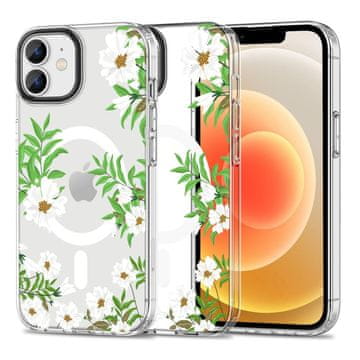 Tech-protect Magmood MagSafe maska za iPhone 12 / 12 Pro, spring daisy