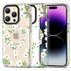Tech-protect Magmood MagSafe maska za iPhone 15 Pro Max, white daisy