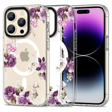 Tech-protect Magmood MagSafe maska za iPhone 15 Pro Max, spring floral