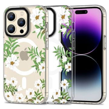 Tech-protect Magmood MagSafe maska za iPhone 15 Pro Max, spring daisy