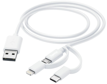 Hama kabel za punjenje 3 u 1, višenamjenski, 1 m (00201535)