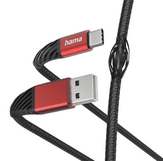 Hama Extreme kabel za punjenje, USB-A, USB-C, 1,5 m, najlon (00201540)